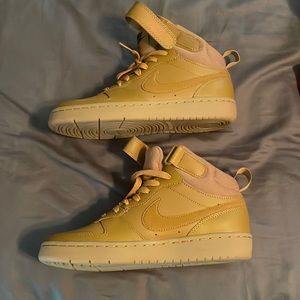 Tan Nike high tops